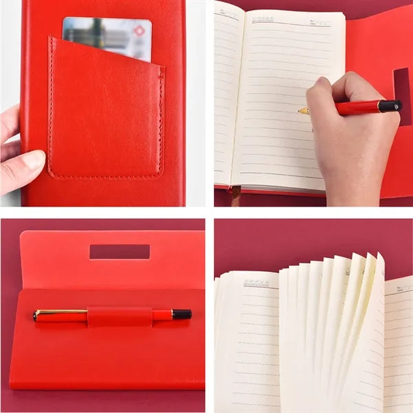 Business Notebook with Pen Loop