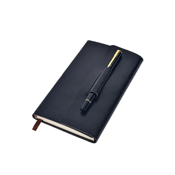 Business Notebook with Pen Loop