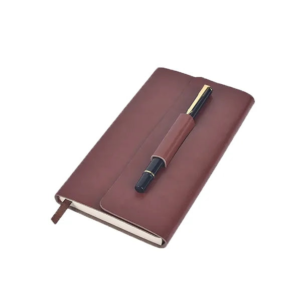 Business Notebook with Pen Loop
