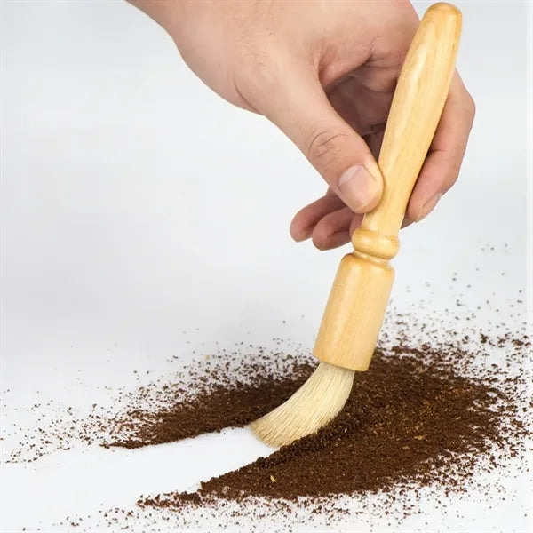 Wood Handle Coffee Grinder Cleaning Brush Tool Set