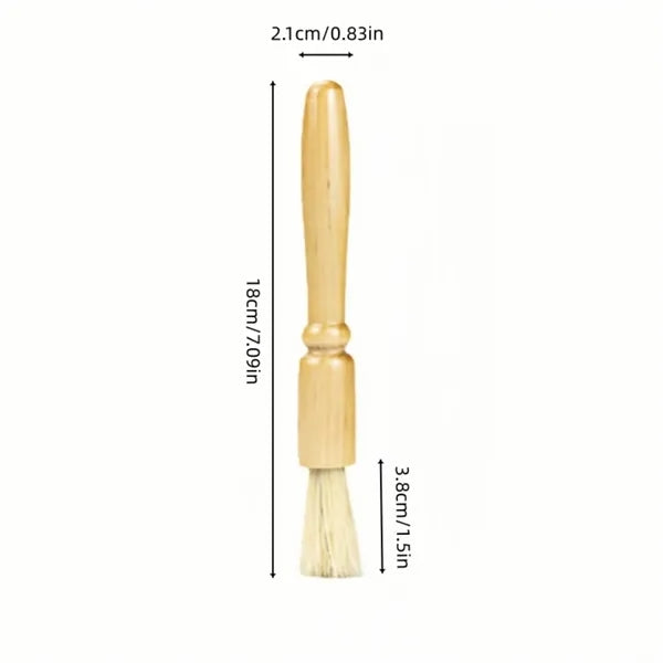 Wood Handle Coffee Grinder Cleaning Brush Tool Set