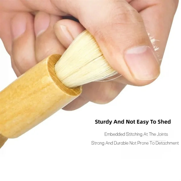 Wood Handle Coffee Grinder Cleaning Brush Tool Set