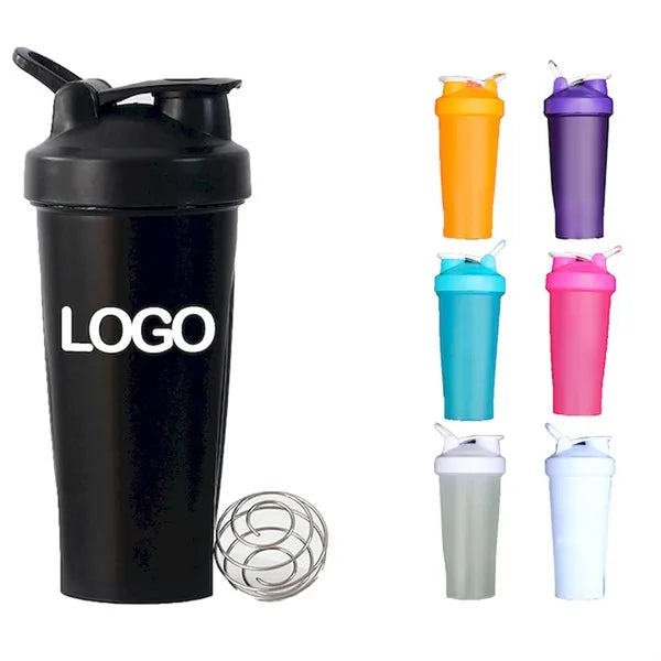 Plastic 24oz Protein Shaker Bottle