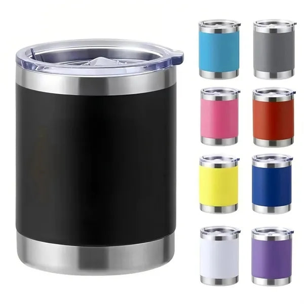 10oz Insulated Stainless Steel Beer Cup W/Lid