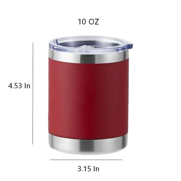 10oz Insulated Stainless Steel Beer Cup W/Lid