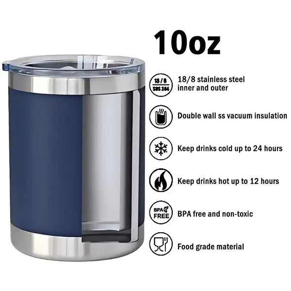 10oz Insulated Stainless Steel Beer Cup W/Lid