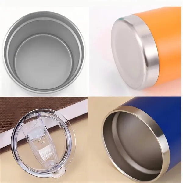 10oz Insulated Stainless Steel Beer Cup W/Lid