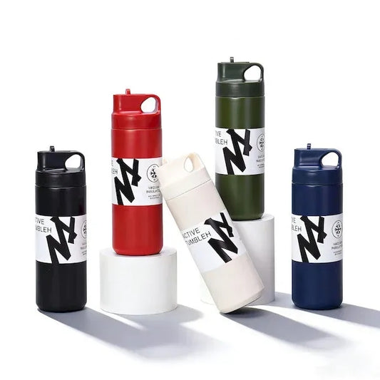 Stainless Steel Insulated Tumbler with Straw and Handle