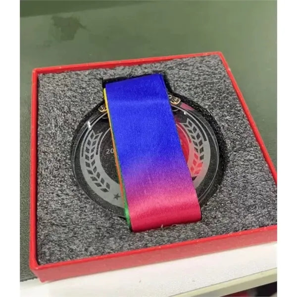 K9 Crystal Alloy Clear Award Medal with Gift Box