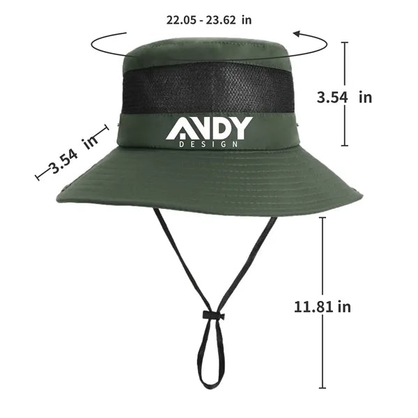 Unisex Outdoor Fishing Bucket Hat for Hiking and Camping