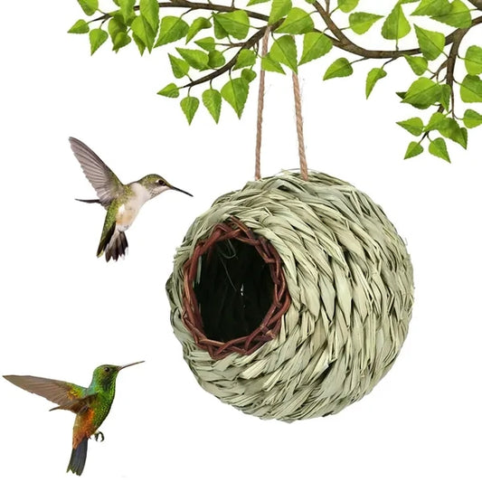 Spherical Hand Woven Nest Hanging Bird House