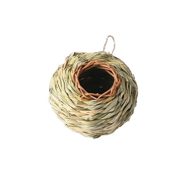 Spherical Hand Woven Nest Hanging Bird House