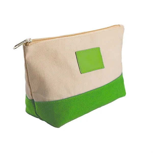 Large Capacity Colorblocking Canvas Cosmetic Bag