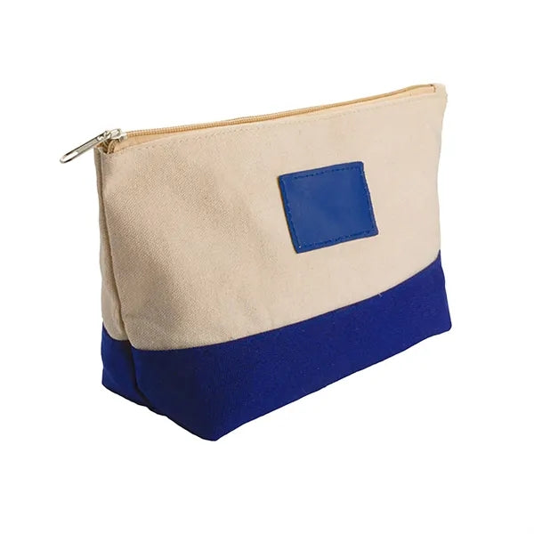 Large Capacity Colorblocking Canvas Cosmetic Bag