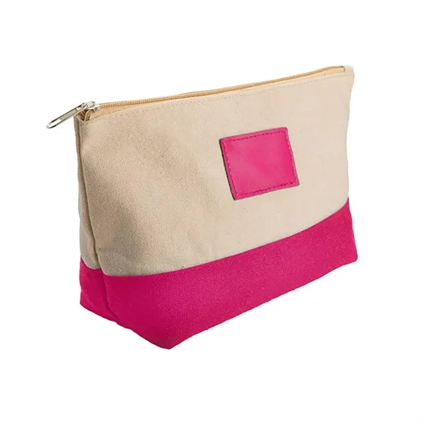 Large Capacity Colorblocking Canvas Cosmetic Bag