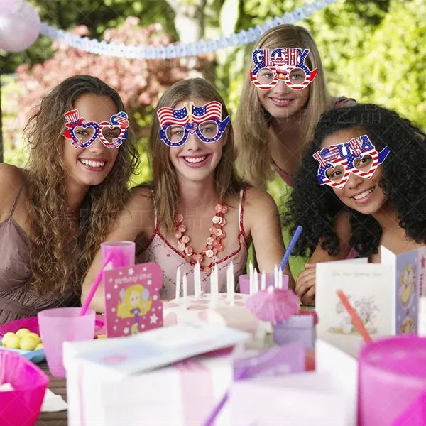 Beach Pool Party Eyeglasses Decor Summer Luau Paper Glasses