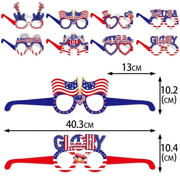 Beach Pool Party Eyeglasses Decor Summer Luau Paper Glasses