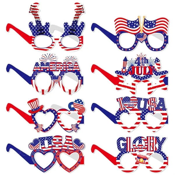 Beach Pool Party Eyeglasses Decor Summer Luau Paper Glasses