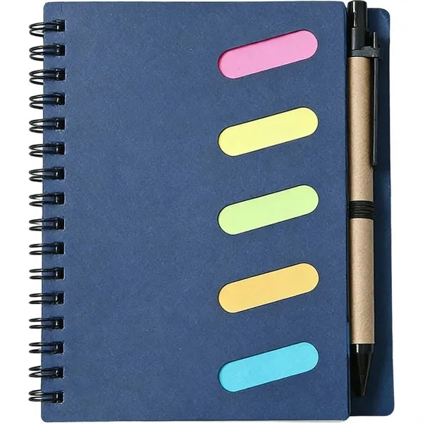 Spiral Sticky Notebook w/ Pen