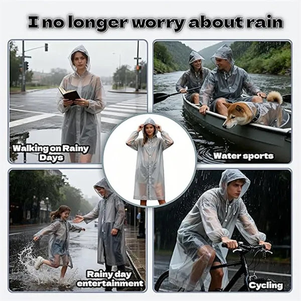 Non Disposable Eva Outdoor Raincoat