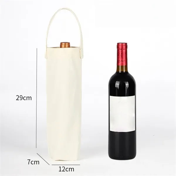 Canvas bag single bottle wine packaging ba