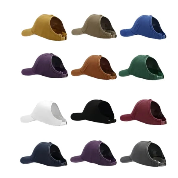 Denim Ponytail Baseball Cap