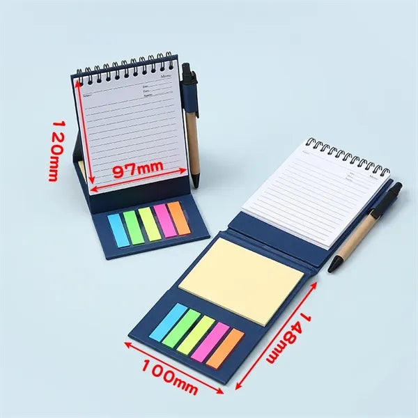 Coil-Bound Sticky Note Notebook
