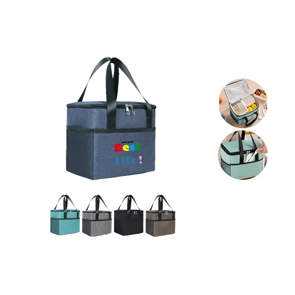 6-Pack Insulated Cooler Lunch Bag