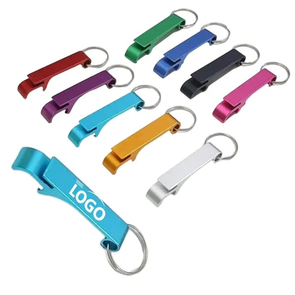LOGO Mini Aluminum Alloy Beer Bottle Opener Keychain