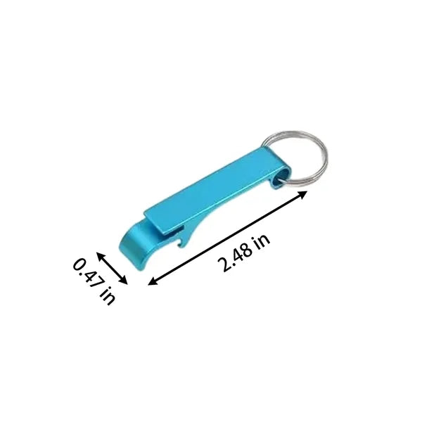 LOGO Mini Aluminum Alloy Beer Bottle Opener Keychain