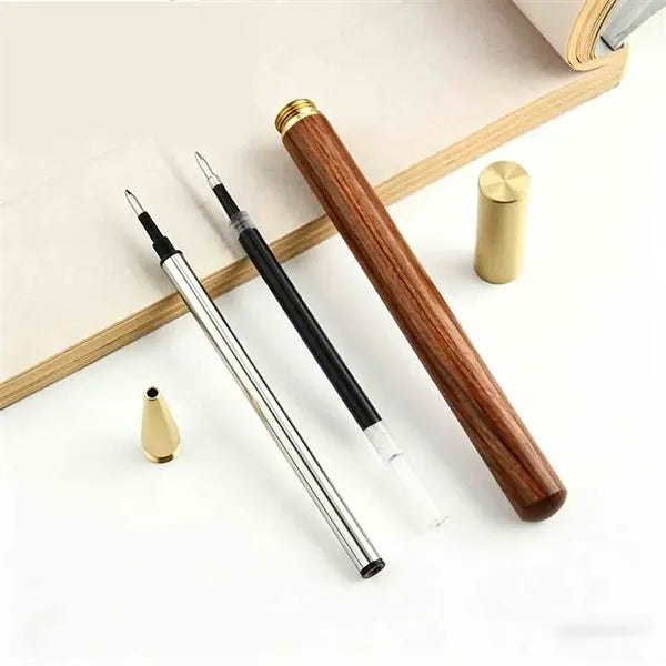 Brass Wood Metal Ballpoint Pen