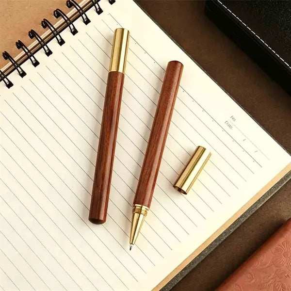Brass Wood Metal Ballpoint Pen