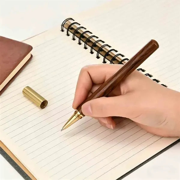 Brass Wood Metal Ballpoint Pen