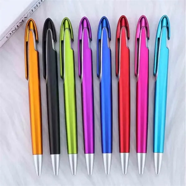 Large Clip Color Spray Advertising Ballpoint Pen