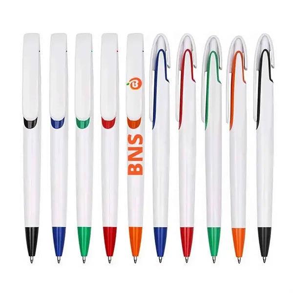 Large Clip Plastic Ballpoint Pen