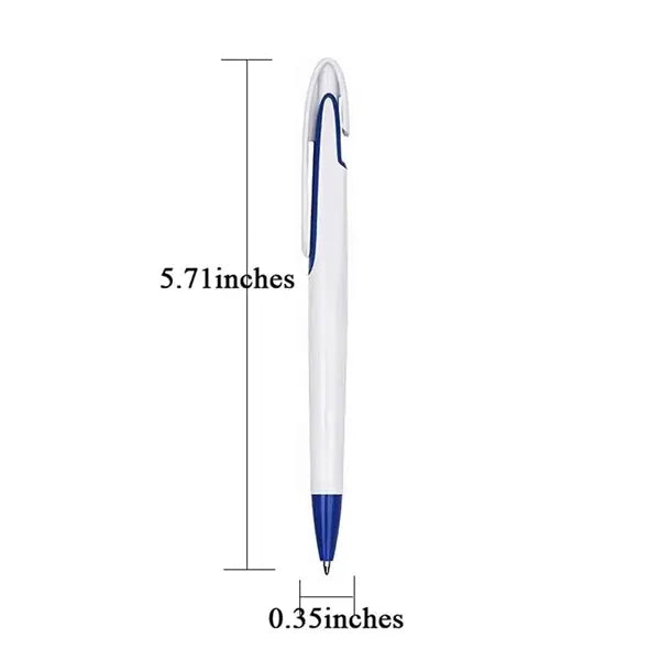 Large Clip Plastic Ballpoint Pen