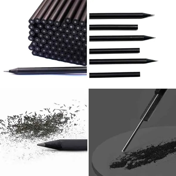Black Round HB Hard Linden Wood Sketch Writing Promo Pencil