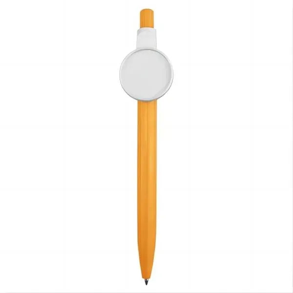 Round Badge Retractable Ballpoint Pen