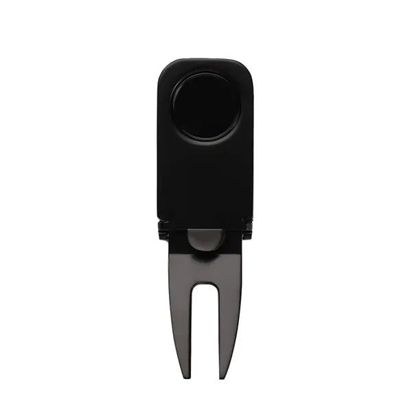 Folding Zinc Alloy Golf Divot Tool w/ Cigar Holder