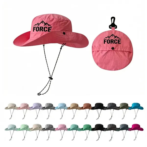 Outdoor mountaineering quick-drying fisherman hat with custo