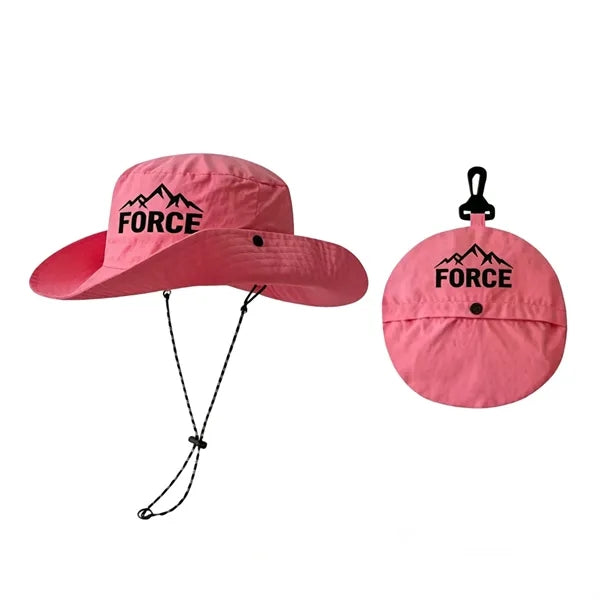 Outdoor mountaineering quick-drying fisherman hat with custo