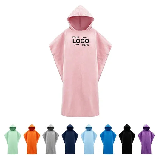 Wetsuit Changing Towel Bath Robe Poncho With Hood