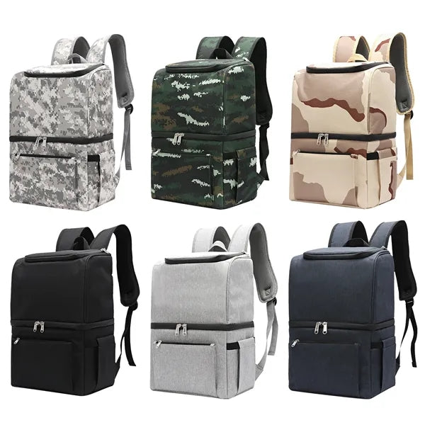 900D Oxford Insulated Cooler Backpack Camping Lunch Bag