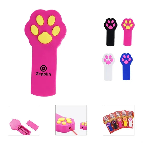 Paw Shaped Cat Laser Pointer Red Dot Pen Toy