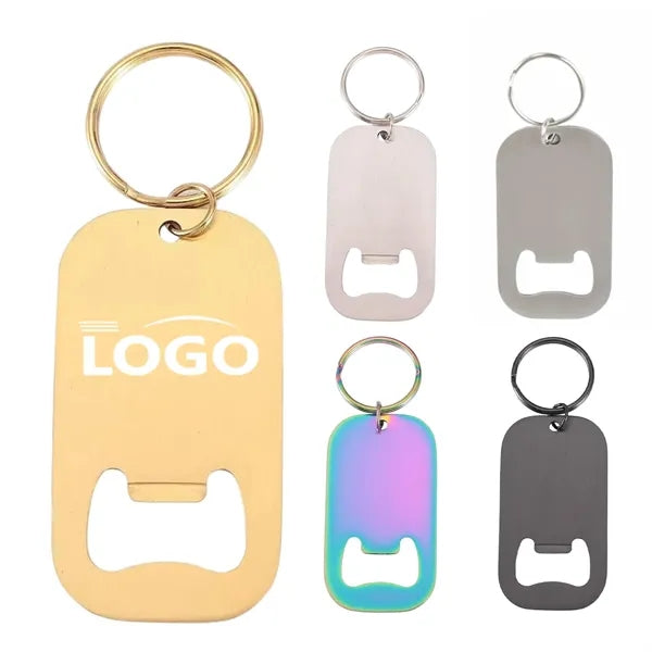 LOGO Stainless Steel Portable Keychain Bottle Opener