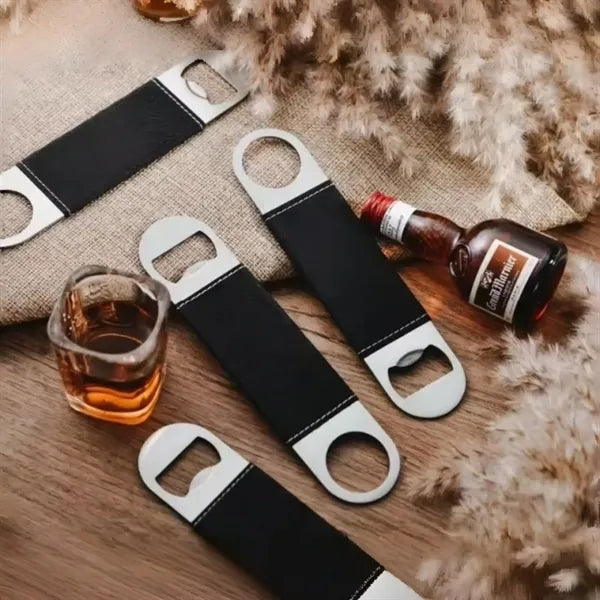 Leather Bar Bottle Opener Engraved Gift