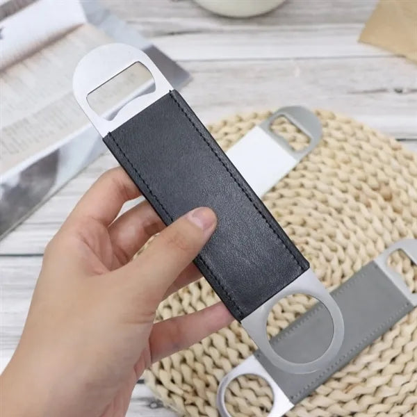 Leather Bar Bottle Opener Engraved Gift