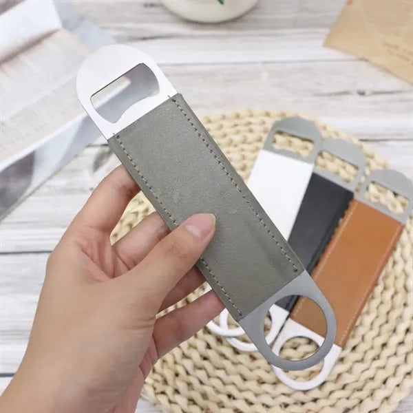 Leather Bar Bottle Opener Engraved Gift