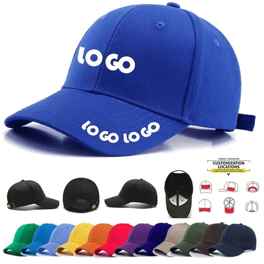 Cotton Adjustable Blank Baseball Cap Sun Hat
