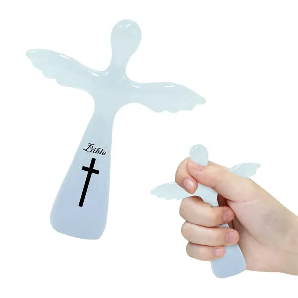 Resin Pocket Angel Prayer Cross